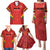 Custom Bolivia Football Family Matching Puletasi and Hawaiian Shirt 2024 Vamos La Verde - Red - Wonder Print Shop