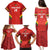 Custom Bolivia Football Family Matching Puletasi and Hawaiian Shirt 2024 Vamos La Verde - Red - Wonder Print Shop