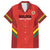 Custom Bolivia Football Family Matching Short Sleeve Bodycon Dress and Hawaiian Shirt 2024 Vamos La Verde - Red - Wonder Print Shop