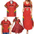 Custom Bolivia Football Family Matching Summer Maxi Dress and Hawaiian Shirt 2024 Vamos La Verde - Red - Wonder Print Shop