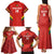 Custom Bolivia Football Family Matching Tank Maxi Dress and Hawaiian Shirt 2024 Vamos La Verde - Red - Wonder Print Shop