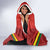 Custom Bolivia Football Hooded Blanket 2024 Vamos La Verde - Red