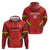 Custom Bolivia Football Hoodie 2024 Vamos La Verde - Red - Wonder Print Shop