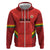 Custom Bolivia Football Hoodie 2024 Vamos La Verde - Red - Wonder Print Shop