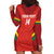 Custom Bolivia Football Hoodie Dress 2024 Vamos La Verde - Red - Wonder Print Shop