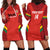 Custom Bolivia Football Hoodie Dress 2024 Vamos La Verde - Red - Wonder Print Shop