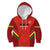 Custom Bolivia Football Kid Hoodie 2024 Vamos La Verde - Red - Wonder Print Shop