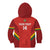 Custom Bolivia Football Kid Hoodie 2024 Vamos La Verde - Red - Wonder Print Shop