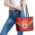 Custom Bolivia Football Leather Tote Bag 2024 Vamos La Verde - Red - Wonder Print Shop