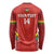 Custom Bolivia Football Long Sleeve Shirt 2024 Vamos La Verde - Red - Wonder Print Shop