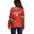 Custom Bolivia Football Off Shoulder Sweater 2024 Vamos La Verde - Red - Wonder Print Shop