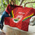 Custom Bolivia Football Quilt 2024 Vamos La Verde - Red