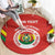 Custom Bolivia Football Round Carpet 2024 Vamos La Verde - Red