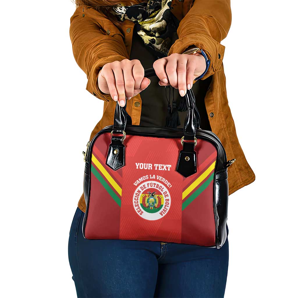 Custom Bolivia Football Shoulder Handbag 2024 Vamos La Verde - Red