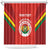 Custom Bolivia Football Shower Curtain 2024 Vamos La Verde - Red