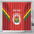 Custom Bolivia Football Shower Curtain 2024 Vamos La Verde - Red