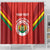 Custom Bolivia Football Shower Curtain 2024 Vamos La Verde - Red