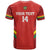 Custom Bolivia Football T Shirt 2024 Vamos La Verde - Red - Wonder Print Shop