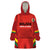 Custom Bolivia Football Wearable Blanket Hoodie 2024 Vamos La Verde - Red - Wonder Print Shop