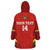 Custom Bolivia Football Wearable Blanket Hoodie 2024 Vamos La Verde - Red - Wonder Print Shop