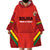 Custom Bolivia Football Wearable Blanket Hoodie 2024 Vamos La Verde - Red - Wonder Print Shop