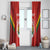 Custom Bolivia Football Window Curtain 2024 Vamos La Verde - Red - Wonder Print Shop