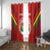 Custom Bolivia Football Window Curtain 2024 Vamos La Verde - Red - Wonder Print Shop