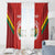 Custom Bolivia Football Window Curtain 2024 Vamos La Verde - Red - Wonder Print Shop