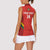 Custom Bolivia Football Women Sleeveless Polo Shirt 2024 Vamos La Verde - Red - Wonder Print Shop