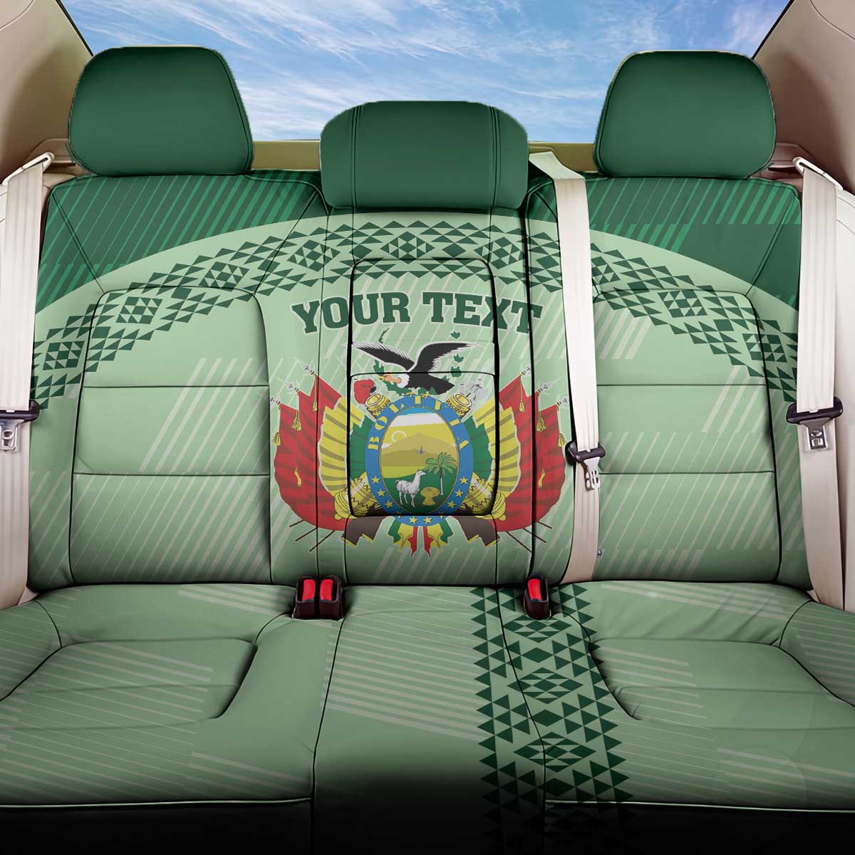 Custom La Verde Bolivia Football Back Car Seat Cover Est 1926 Newest Version - Wonder Print Shop