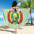 Custom La Verde Bolivia Football Beach Blanket Est 1926 Newest Version - Wonder Print Shop