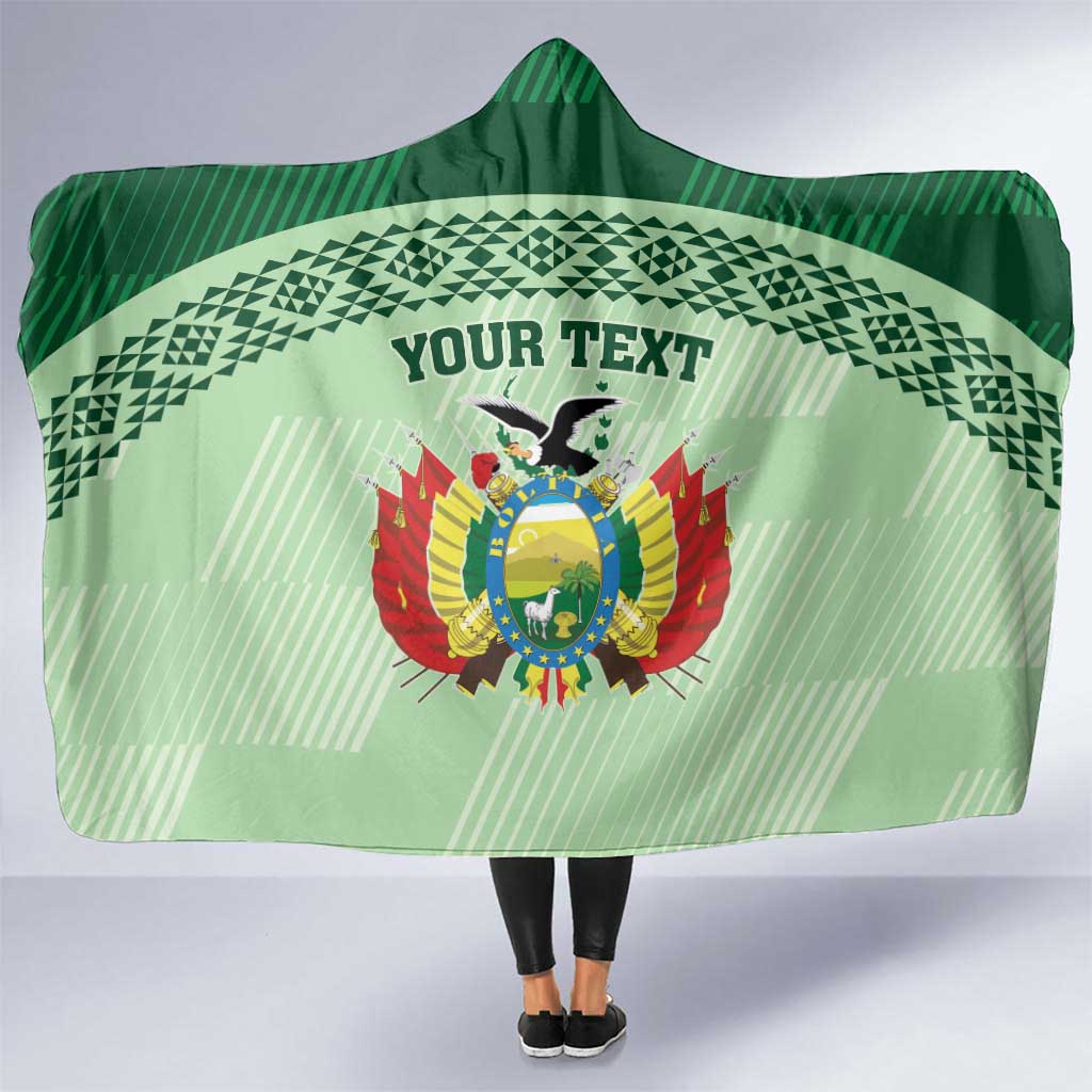 Custom La Verde Bolivia Football Hooded Blanket Est 1926 Newest Version