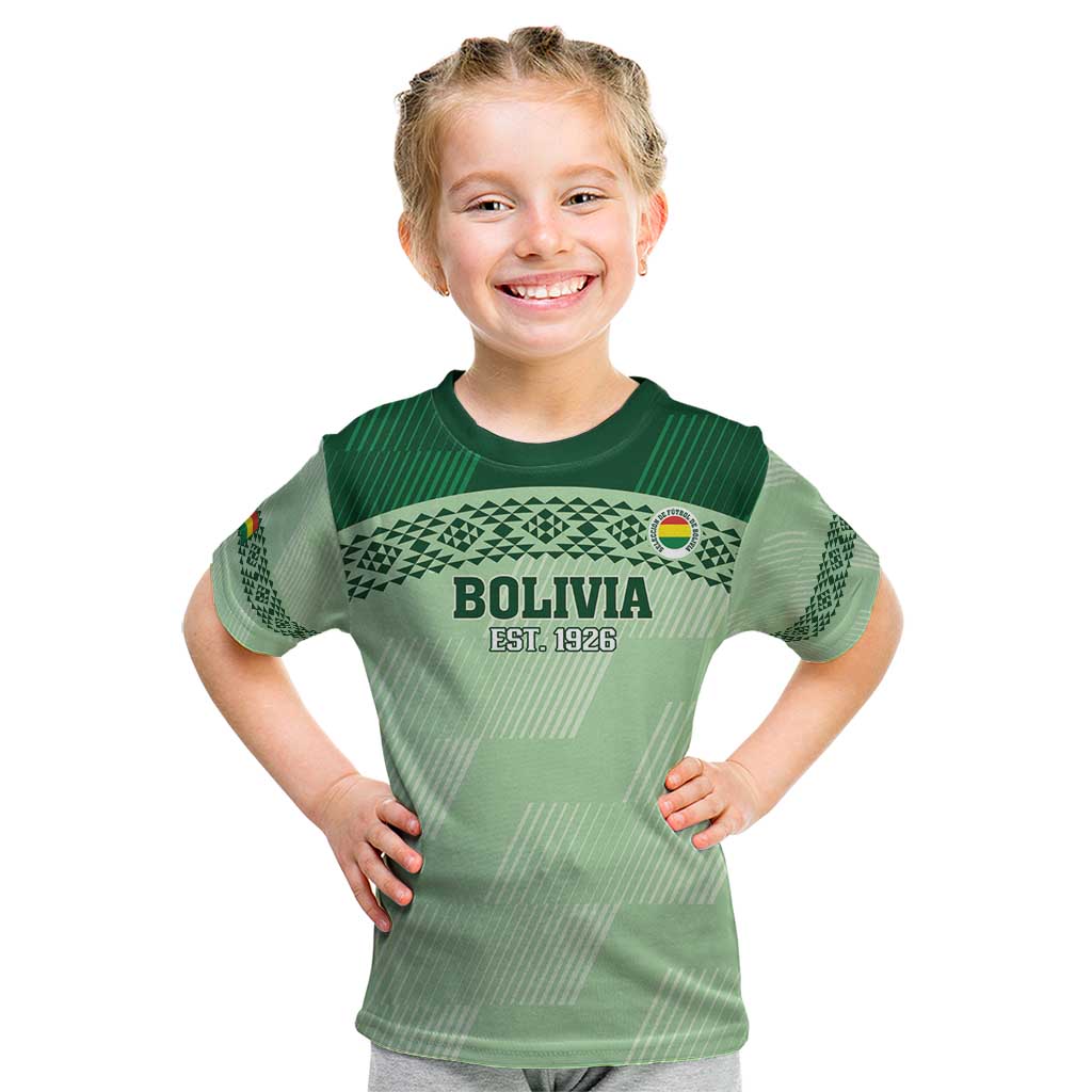 Custom La Verde Bolivia Football Kid T Shirt Est 1926 Newest Version - Wonder Print Shop