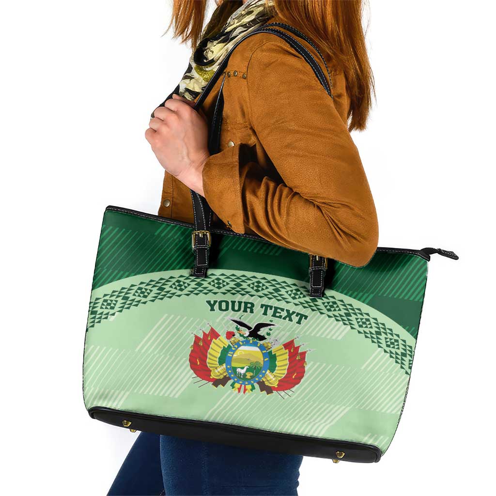 Custom La Verde Bolivia Football Leather Tote Bag Est 1926 Newest Version - Wonder Print Shop