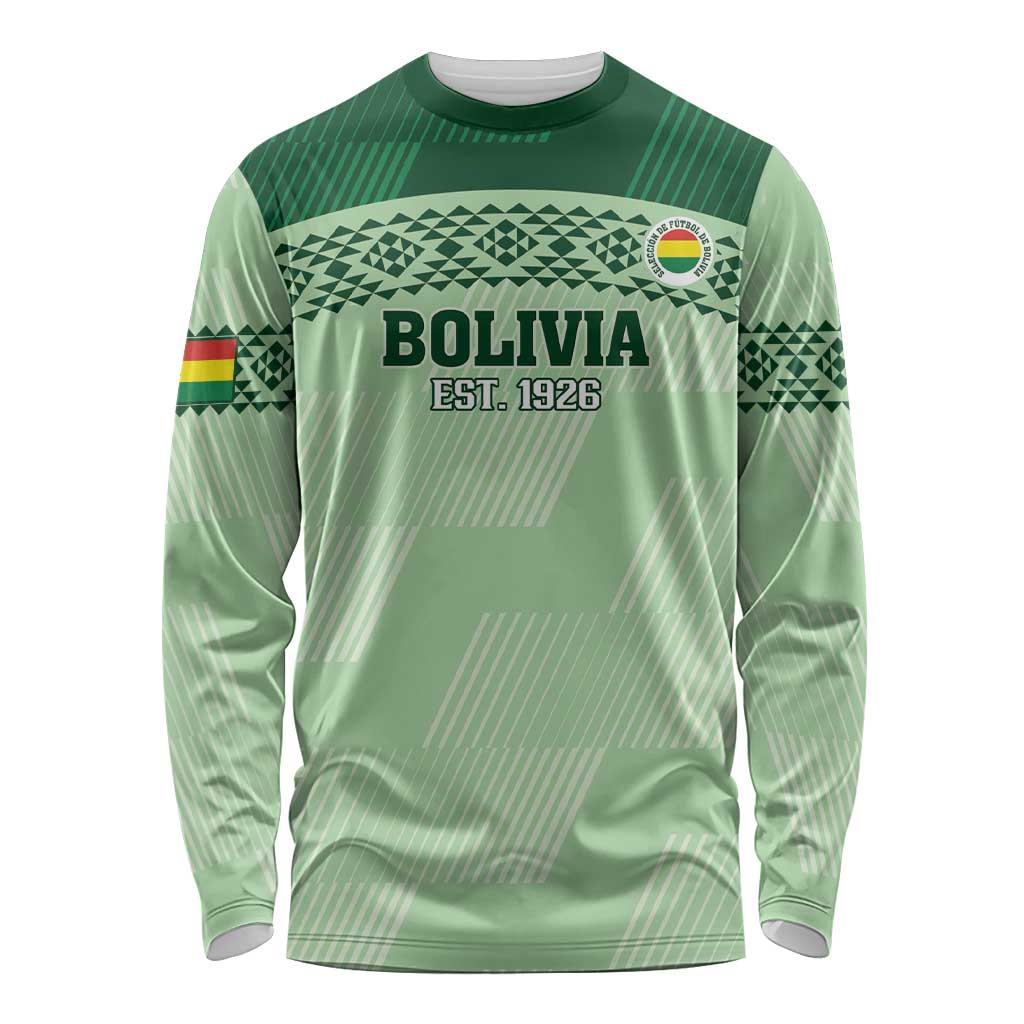 Custom La Verde Bolivia Football Long Sleeve Shirt Est 1926 Newest Version - Wonder Print Shop