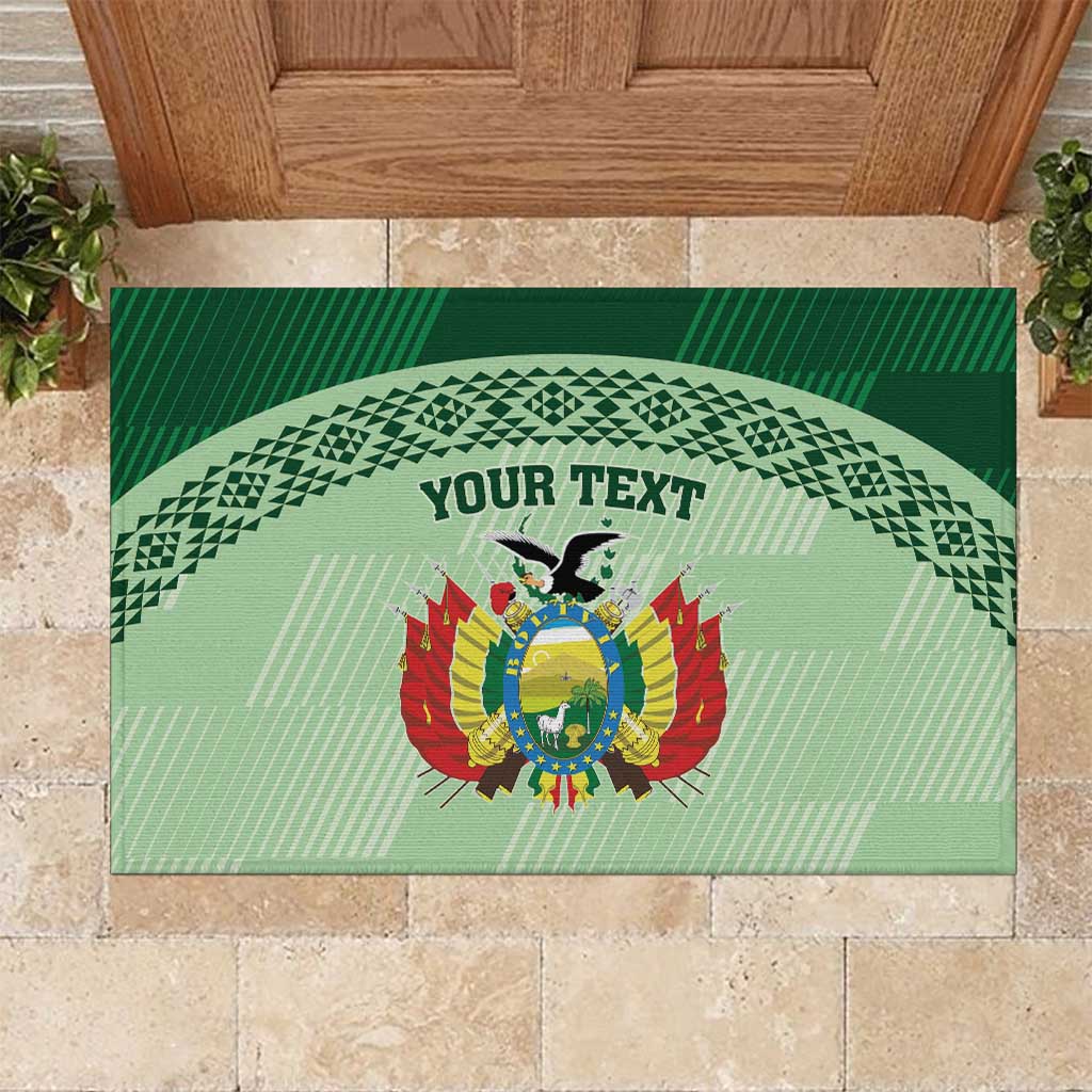 Custom La Verde Bolivia Football Rubber Doormat Est 1926 Newest Version - Wonder Print Shop