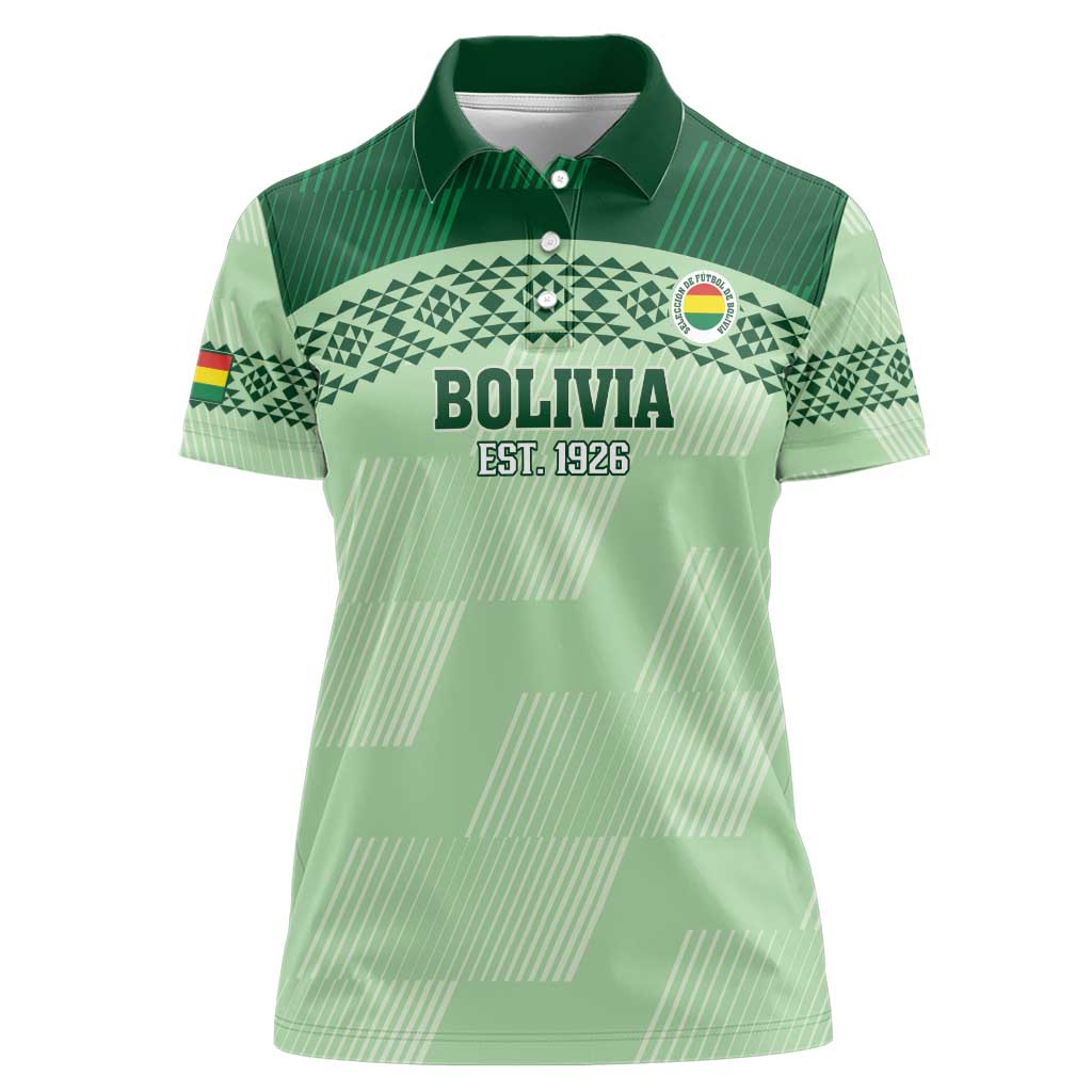 Custom La Verde Bolivia Football Women Polo Shirt Est 1926 Newest Version - Wonder Print Shop