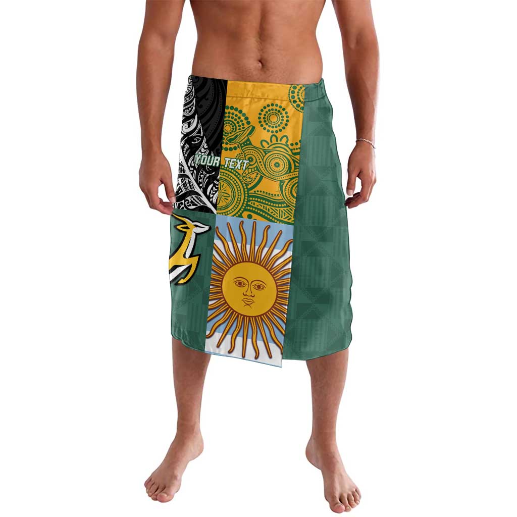 Personalised Rugby 2025 Championship Lavalava Combination of Southern Hemisphere Countries - Wonder Print Shop
