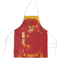 Custom Spain Rugby 2026 Apron Vamos Los Leones Red Version