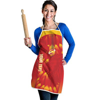 Custom Spain Rugby 2026 Apron Vamos Los Leones Red Version