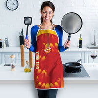Custom Spain Rugby 2026 Apron Vamos Los Leones Red Version