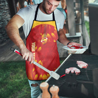 Custom Spain Rugby 2026 Apron Vamos Los Leones Red Version