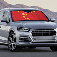 Custom Spain Rugby 2026 Auto Sun Shade Vamos Los Leones Red Version