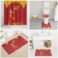 Custom Spain Rugby 2026 Bathroom Set Vamos Los Leones Red Version