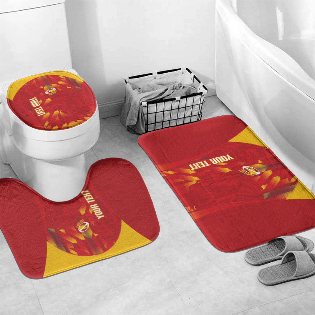 Custom Spain Rugby 2026 Bathroom Set Vamos Los Leones Red Version