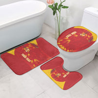 Custom Spain Rugby 2026 Bathroom Set Vamos Los Leones Red Version