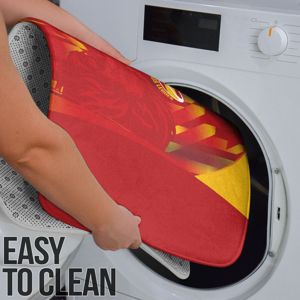 Custom Spain Rugby 2026 Bathroom Set Vamos Los Leones Red Version