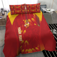 Custom Spain Rugby 2026 Bedding Set Vamos Los Leones Red Version