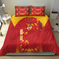 Custom Spain Rugby 2026 Bedding Set Vamos Los Leones Red Version