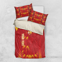 Custom Spain Rugby 2026 Bedding Set Vamos Los Leones Red Version